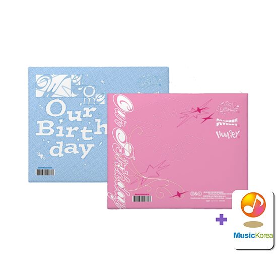 {PRE-ORDER} OURBIRTHDAY - 1st Single Album [Our Birthday] (Photobook Ver.) + MusicKorea fotokartīte